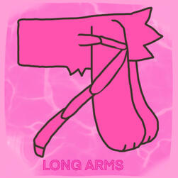 (m) Long arms